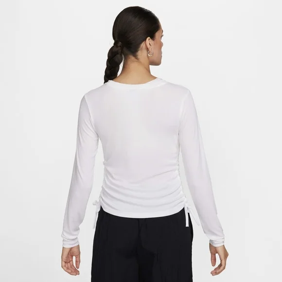 Nike Women's White Long Sleeve Top - Picture 4 of 6